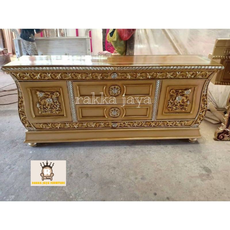 BUFET TV BIOLA UKIR/BUFET HIAS/MEJA TV UKIR JATI