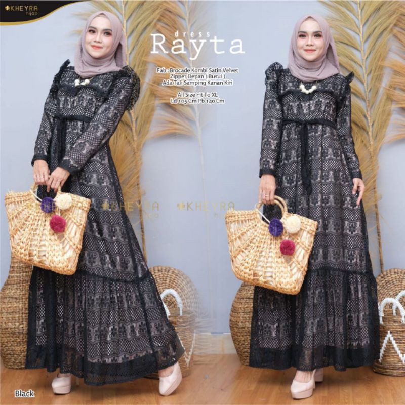 Dress Broklat Tile Hijab / Gamis Broklat / Dress Broklat Tile Murah