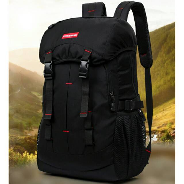 Tas ransel Gunung Reedark Outdoor Waterproof NH15Y001-Z Black Grab Medan