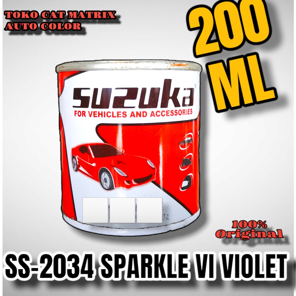 suzuki sparkle vi violet ( SS-2034 ) Solid Standar Metallic untuk Mobil, Motor, Kayu, Besi, 200ml ,Cat Dico