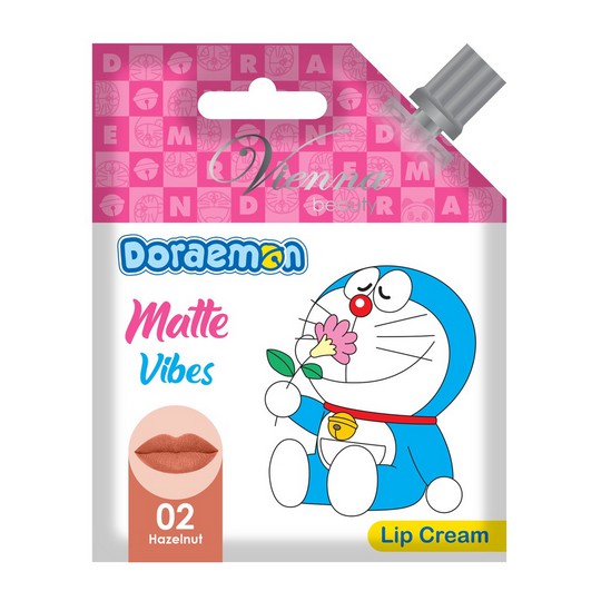 ⭐ BAGUS ⭐ VIENNA DORAEMON VIBES LIPCREAM | Lip Cream Matte