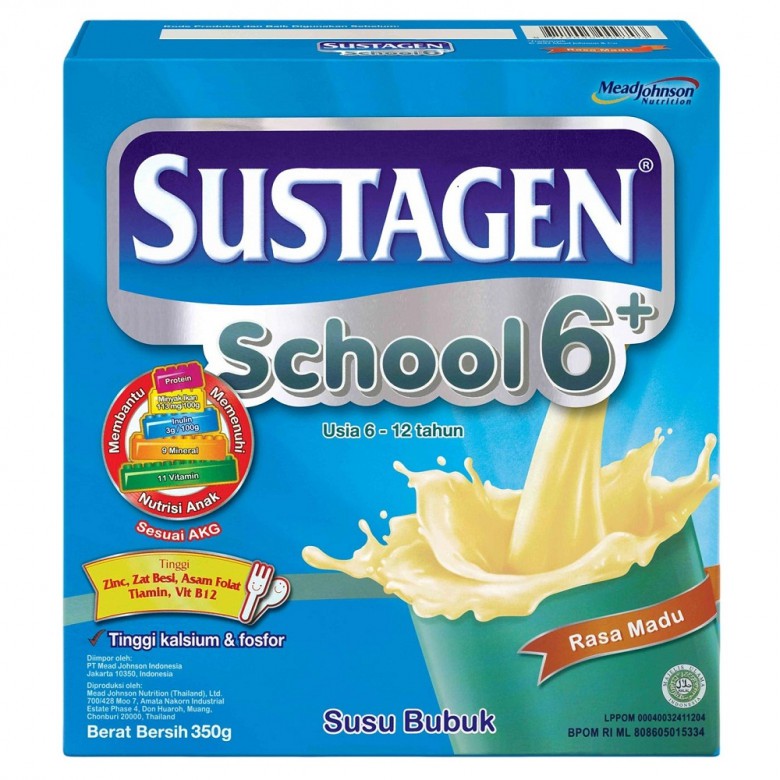 

Sustagen school 6+ 350gr rasa madu / vanila