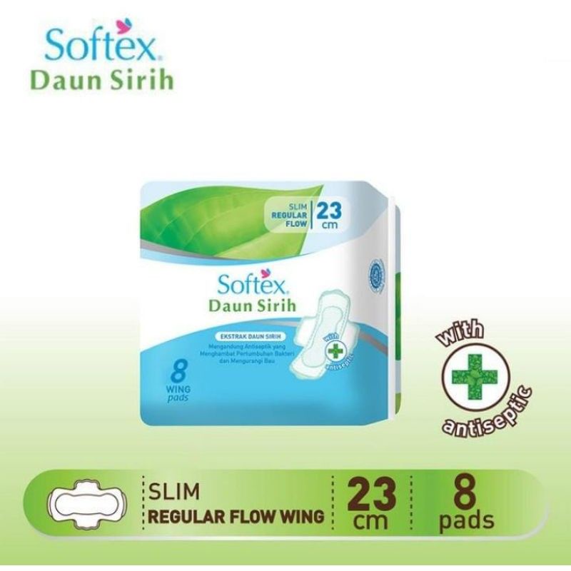 Softex Daun Sirih 23cm Wings 8's