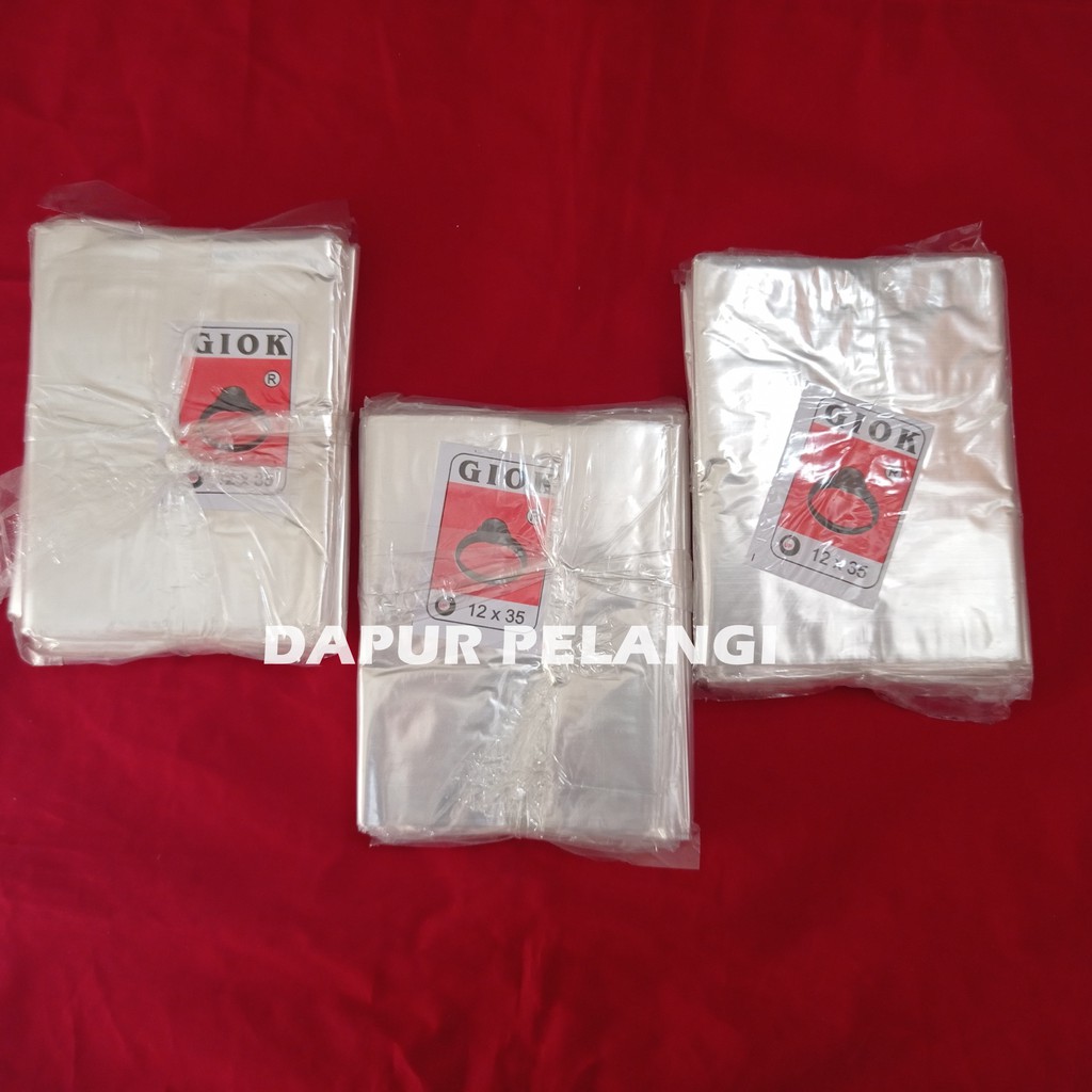 Plastik PP/Plastik Bening/Plastik Tahu/PP tahu Giok 12x35