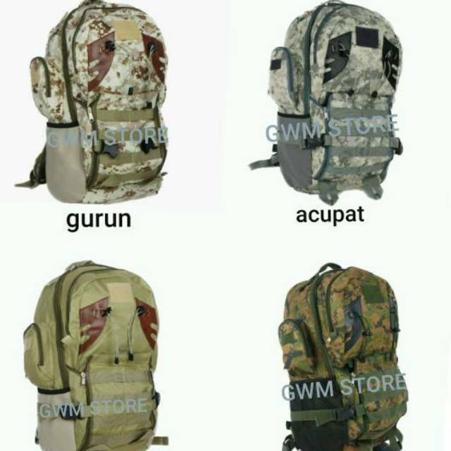Tas Ransel Pria tactical Army Hiu Army Outdoor