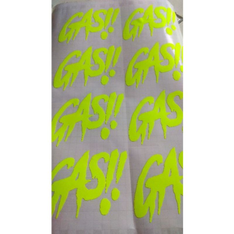 stiker GAS!! Viral stiker Cutting