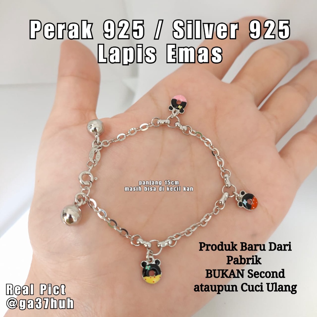 Gelang Kaki Bayi Baby Dan Anak Anak Perak Silver Anak Anak Bayi Asli Perak 925 Perempuan Kerincing g