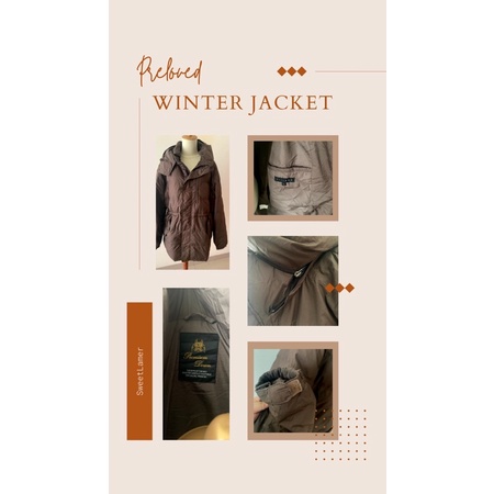 jaket winter bulu angsa preloved