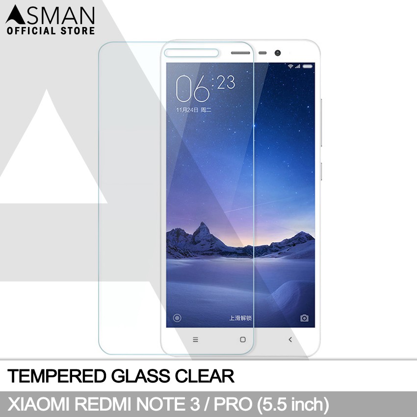 Tempered Glass Xiaomi Redmi Note 3 / Pro (5.5&quot;) | Anti Gores Pelindung Layar Kaca - Bening