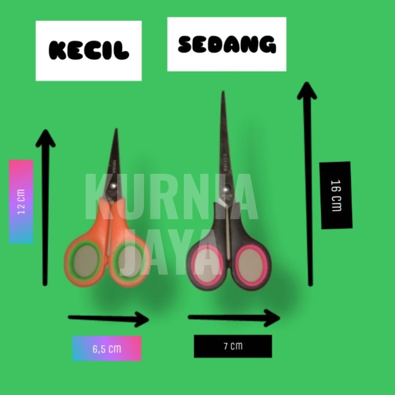 

Gunting stainless tajam / gunting serbaguna / gunting kertas warna