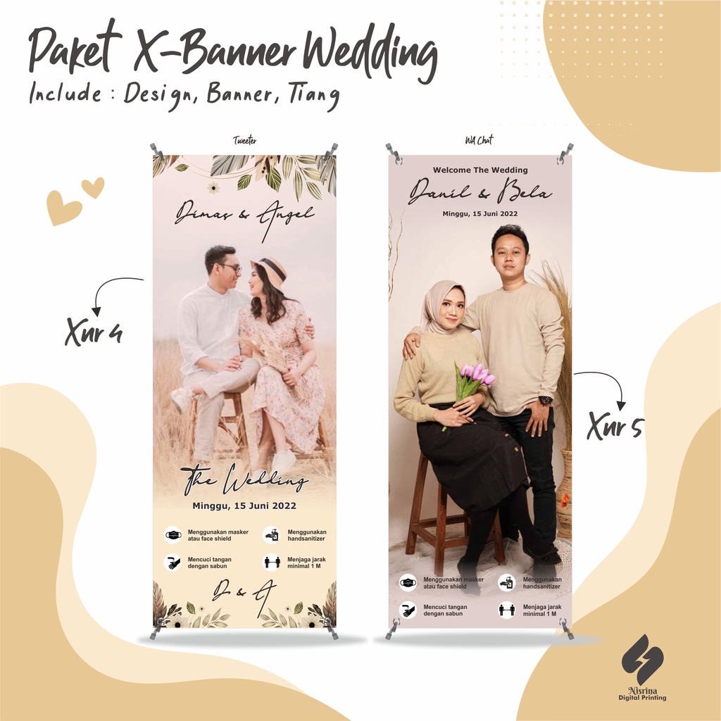 Contoh X Banner Pre Wedding Photoshoot - IMAGESEE