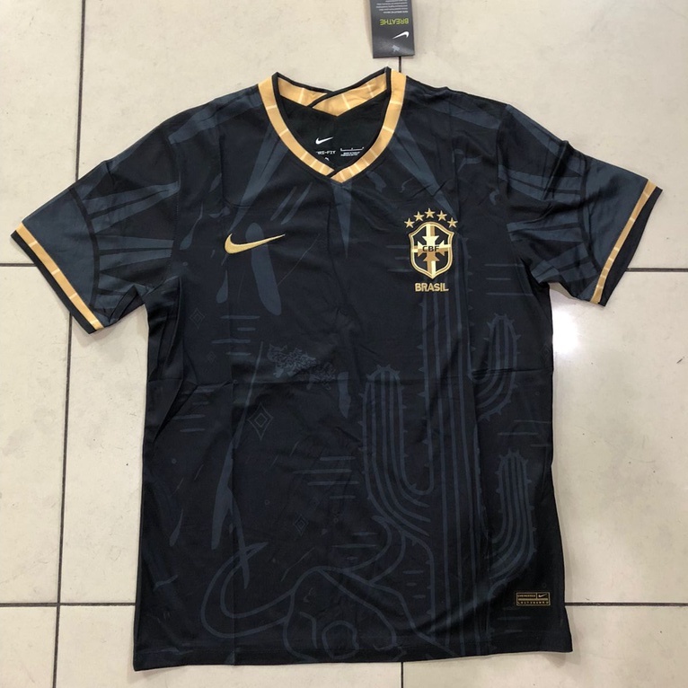 Jual Jersey Brasil Hitam Third Brazil Hitam 2022 | Shopee Indonesia