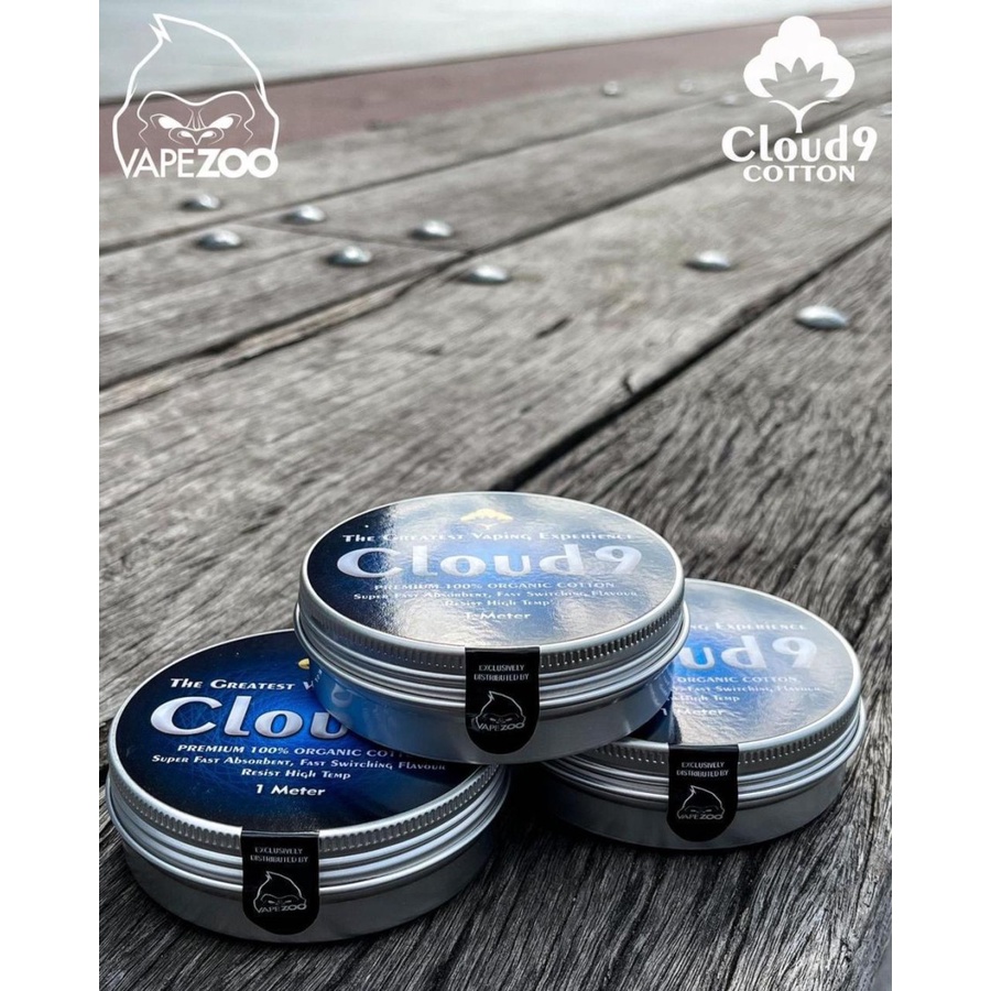 Cloud9 Cotton Kaleng 1 Meter by Vape Zoo x Cloud9