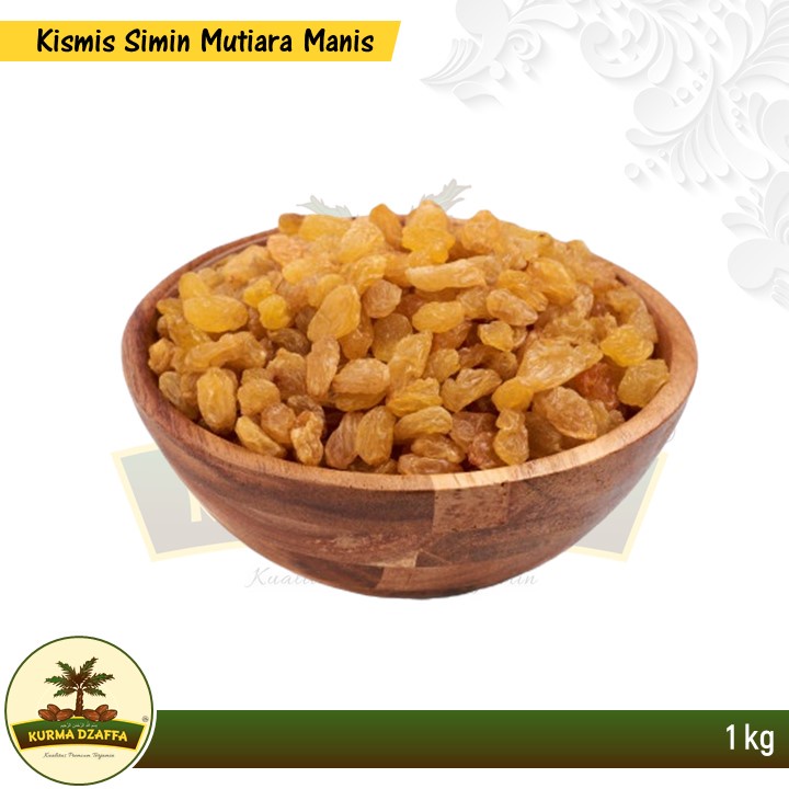 

Kismis Mutiara Manis 1 Kg | Manis Simin Orginal Oleh Oleh Haji & Umroh