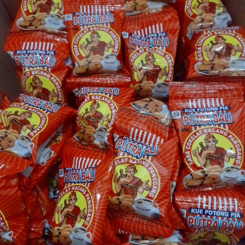 

Kue Pia Potong/Pia Kacang Putra Bali Renceng Snack Jadul isi 10pcs