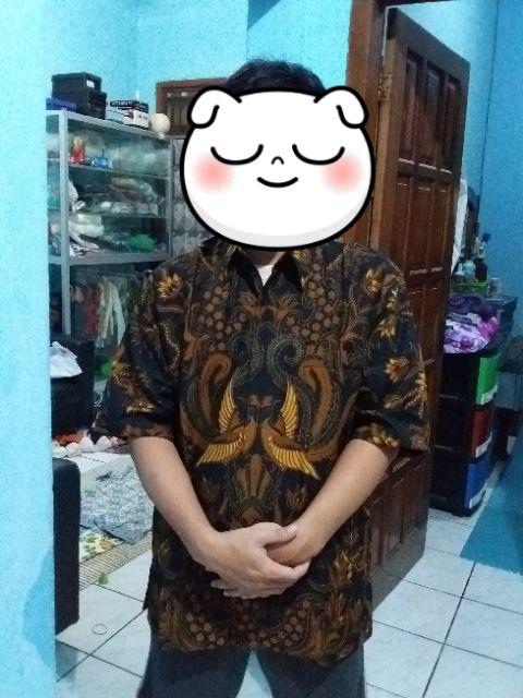 Peksi Semulur Sogan Kemeja Batik Pria Lengan Panjang By Batik Florist