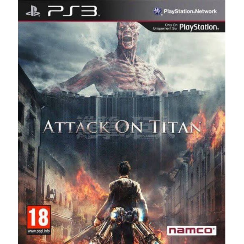 DVD Kaset Game PS3 CFW PKG Multiman HEN Attack On Titan (BAHASA INGGRIS)