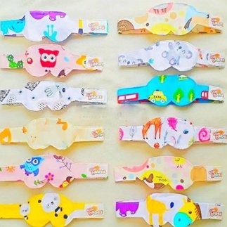 Kacamata Jemur Bayi / Penutup Mata Bayi / Eye Mask Baby RANDOM MOTIF