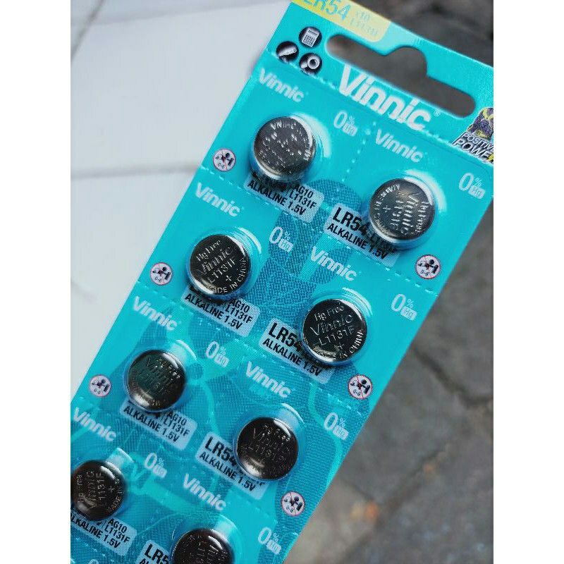 Batre kalkulator vinnic L1131F / LR54 / AG10 batre jam tangan murah original