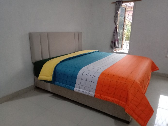 Bahan Kain Sprei Katun Lokal Esra Motif Kotak Axel
