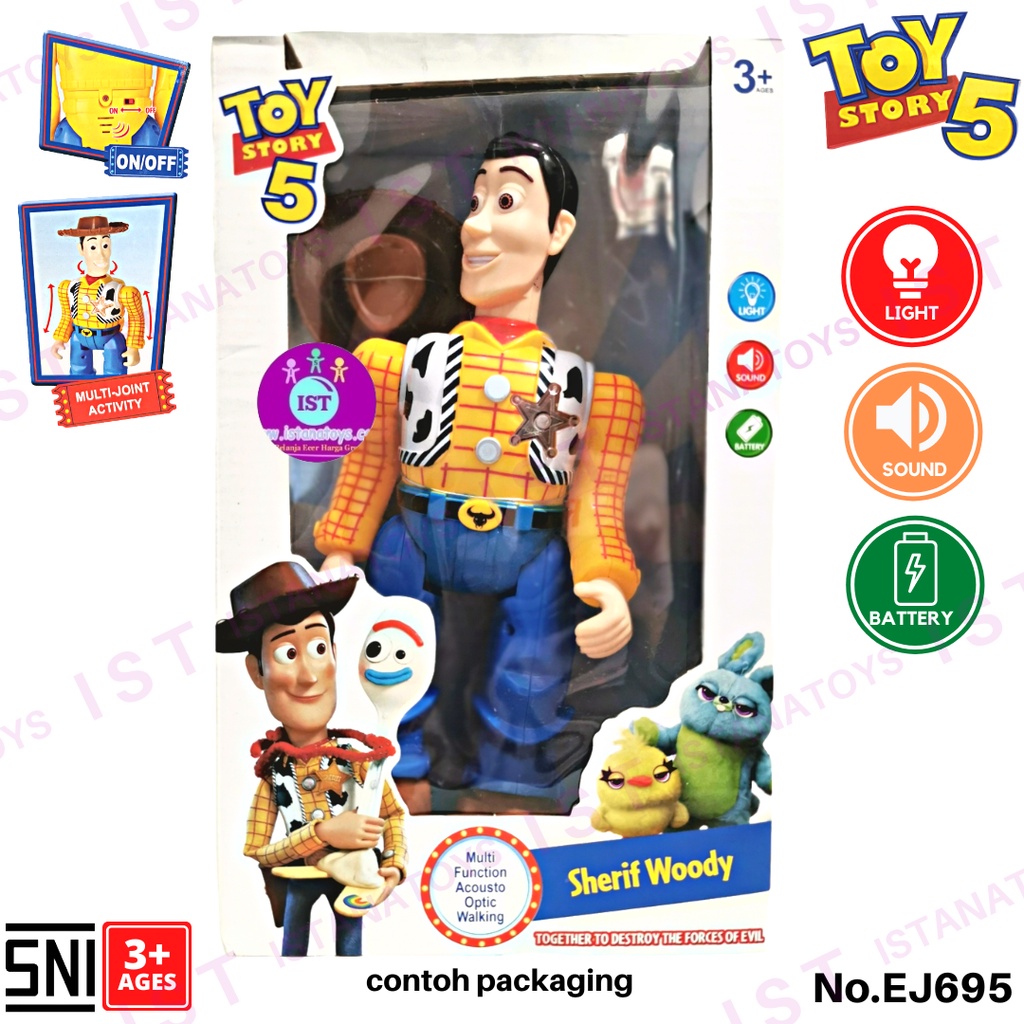 MWN Robot Sheriff Woody Baterai