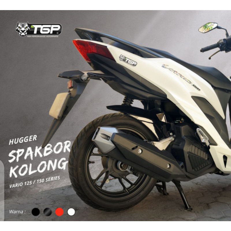 SPAKBOR KOLONG/SPAKBOR HUGGER  VARIO 125/VARIO 150-WARNA HITAM