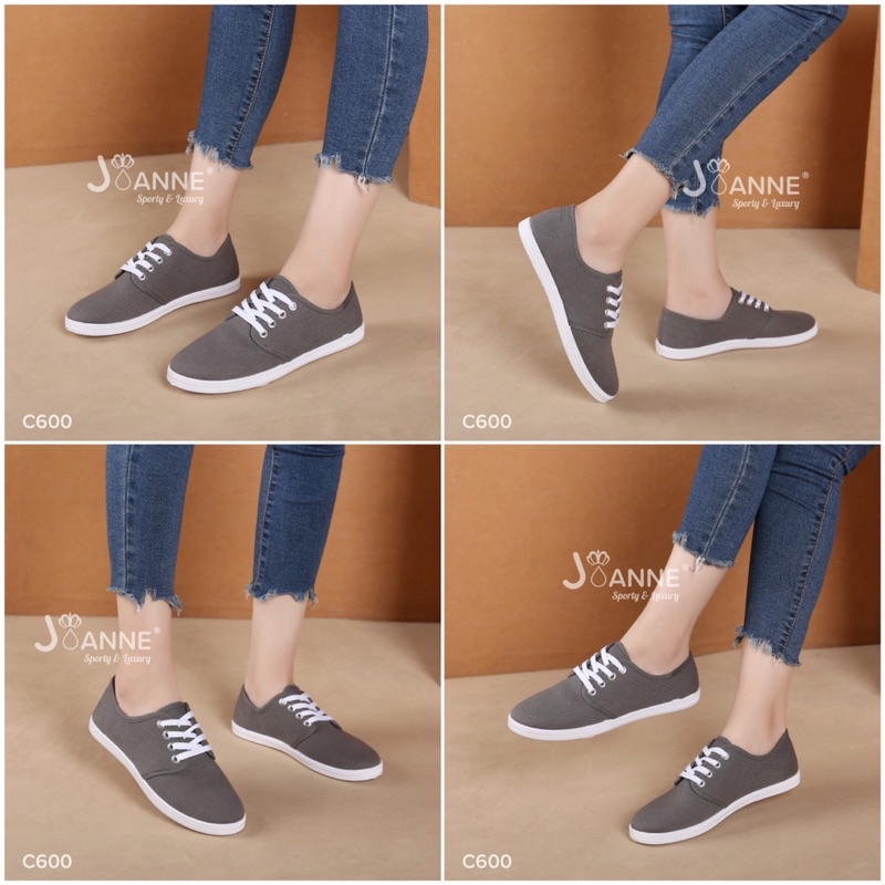 SALE! [ORIGINAL] JOANNE Casual Flyknit Flat Shoes Sepatu Wanita #C600