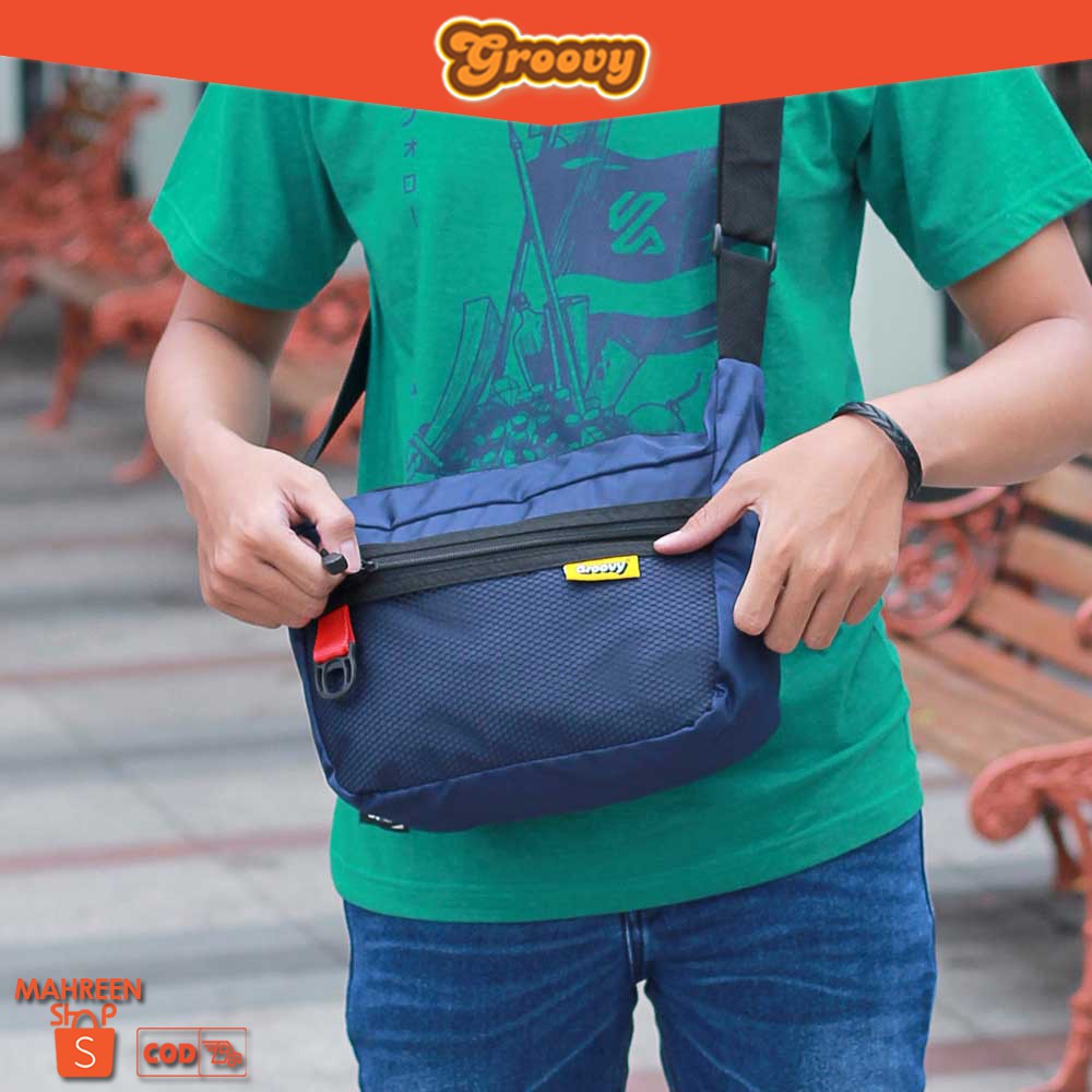 GROOVY - Tas Selempang Tas Slingbag Pria Wanita Original