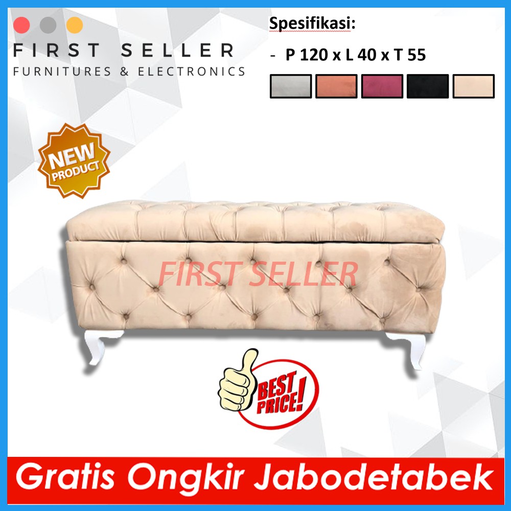 [FREE ONGKIR] Sofa Bench Storage Minimalis / Sofa Stool Modern Carmelita ORIGINAL ( ORI )100% (TERMU