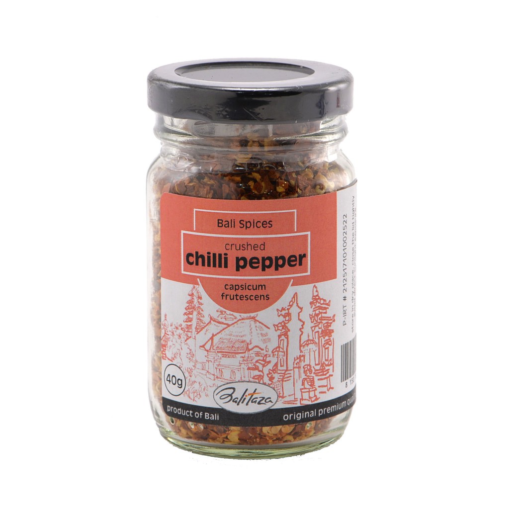 

Balitaza Crushed Chilli Pepper 40gr - Spices /glass jar - Bubuk Cabai