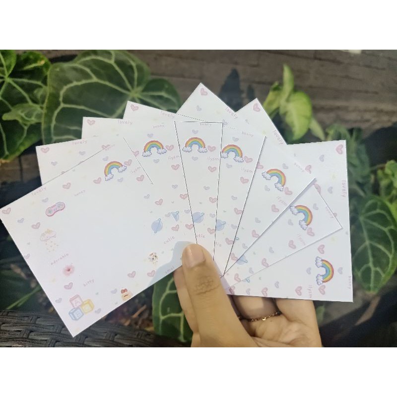 

Rainbow Memo sheet