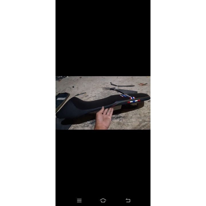 Jok slim Vixion New bahan atom Ori kulit Nathong - Jok nathong vixion - Jok Vixion Kulit Nathong