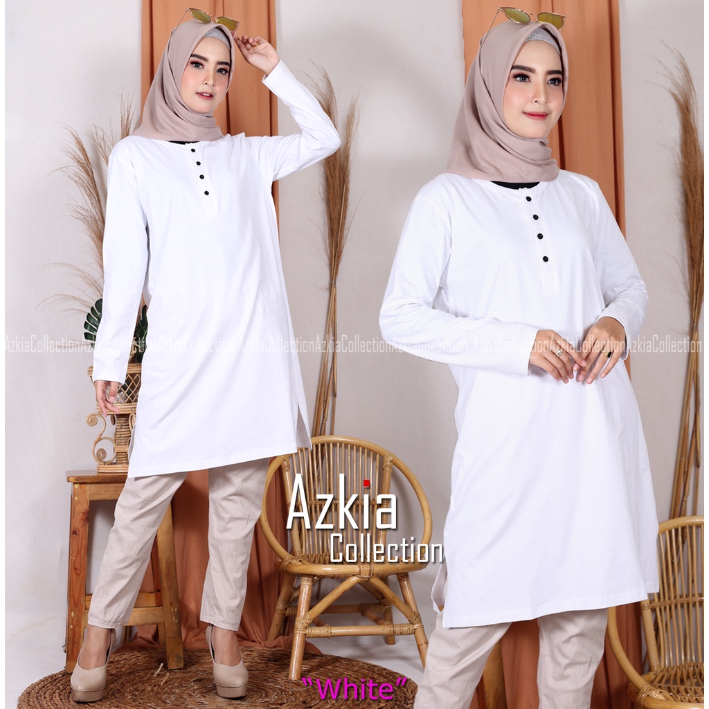 TUNIK KAOS WANITA MODEL KANCING DEPAN