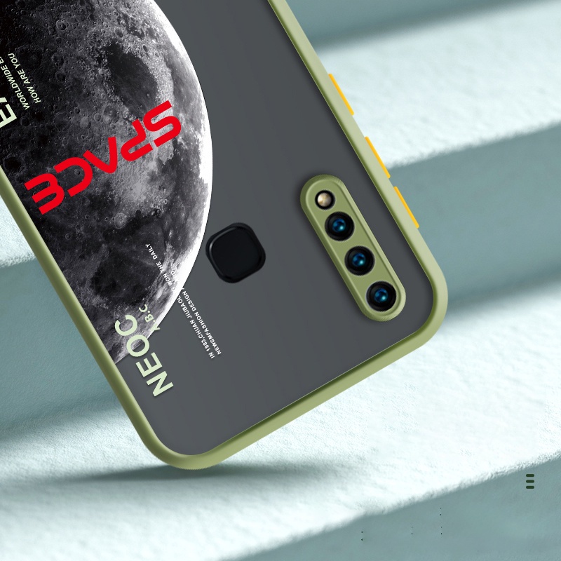 Case Pelindung Kamera Matte Desain Macaron NASA Untuk Redmi 10 Note 10 Pro 10s Xiaomi POCO X3 NFC 9T 9A Note 9S 9Pro 8Pro 7pro