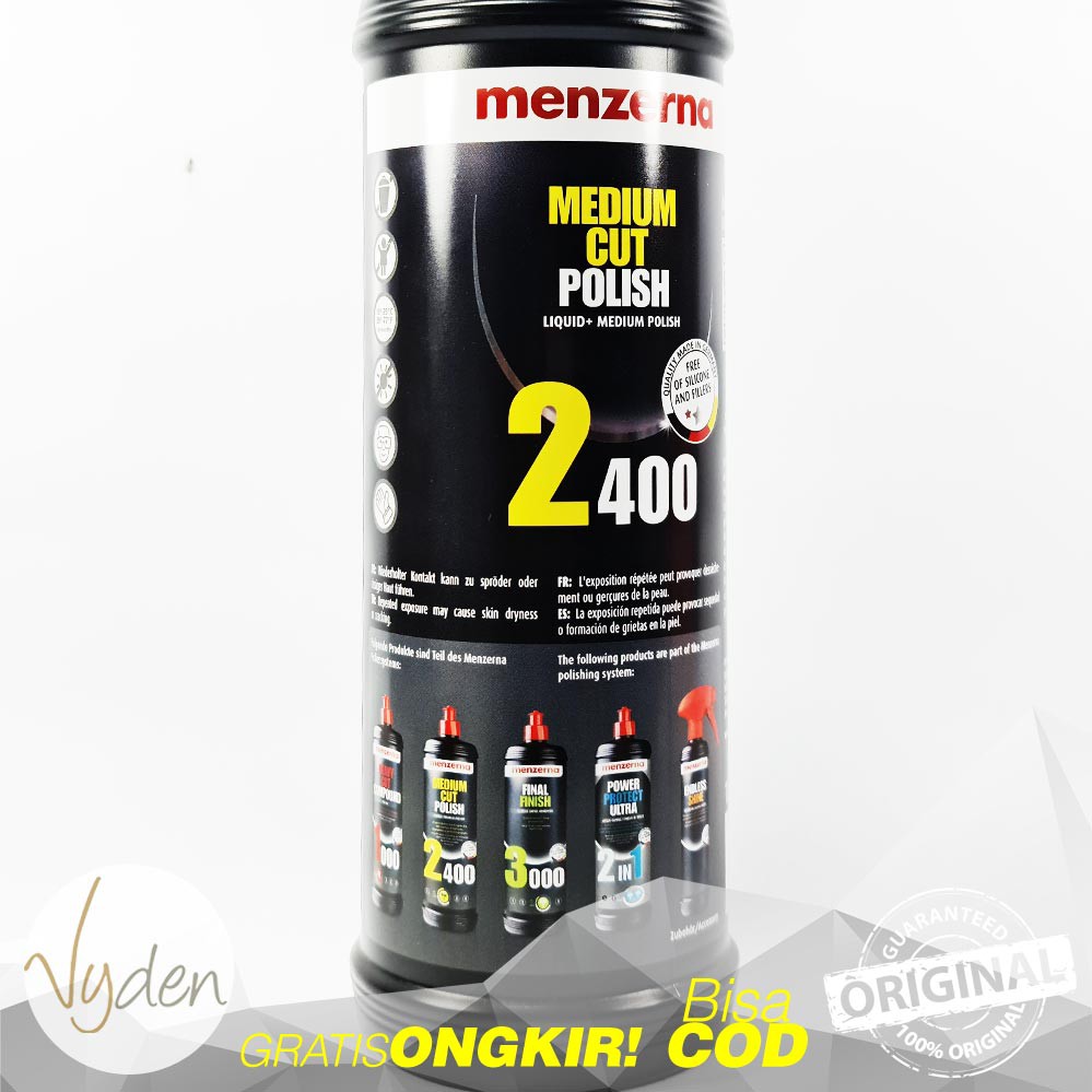 MENZERNA Medium Cut Polish 2400 50 ml ECER Kompon Medium Terbaik MURAH