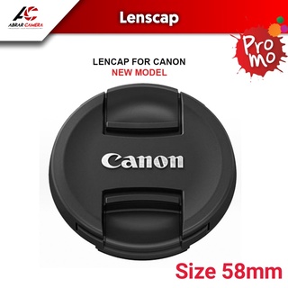 Lens Cap Lenscap Canon 58mm Model Ori 58 mm tutup depan lensa kit mirip Original 18 55mm is stm front cap cover 18-55mm