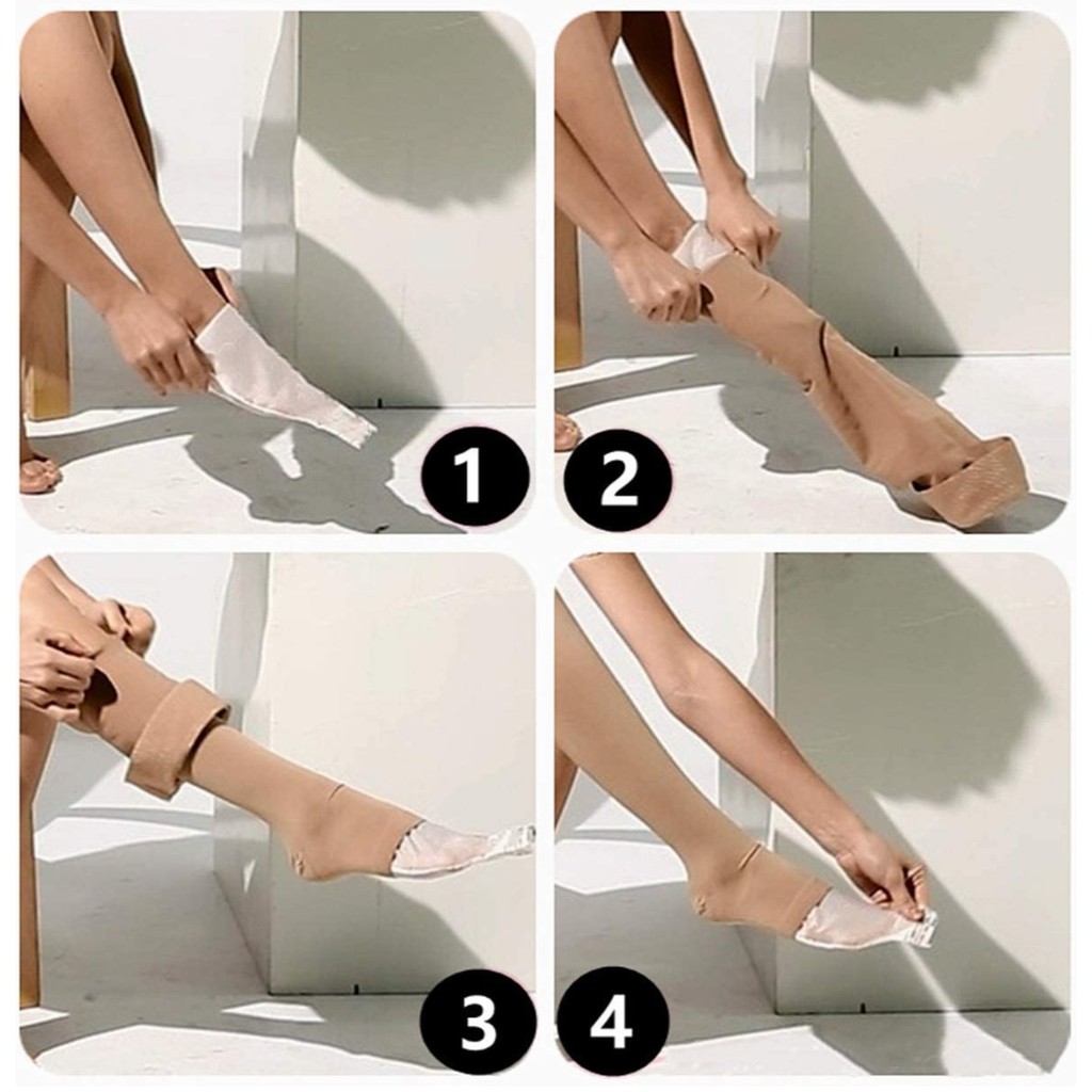 Stocking Varises Calf Stoking Kompresi Bawah Lutut Medical Compression Socks Varises Open Toe