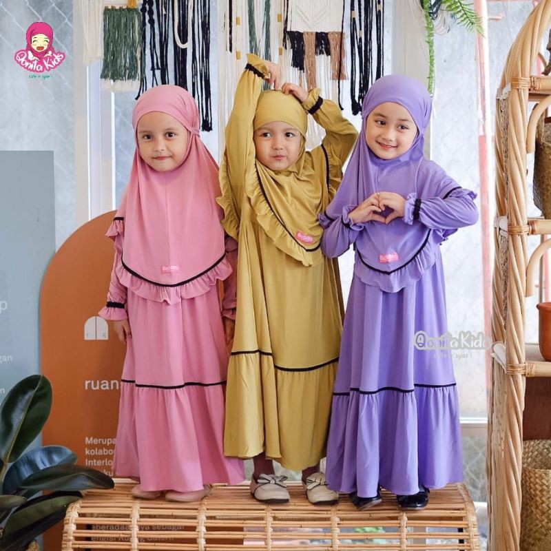 Gamis Anak Aziza Original By Qonita Kids Shopee Indonesia