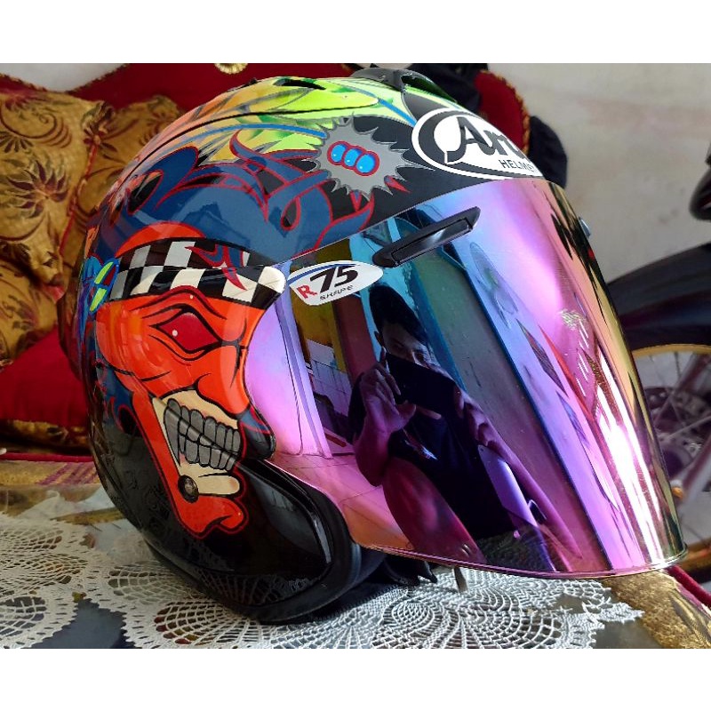 Helm TSR Copy Arai Ram 4 Russel Black
