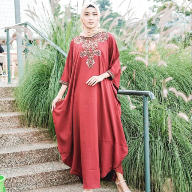 PREMIUM KAFTAN DRESS (MODEL:LINA KAFTAN) || DRESS MUSLIM || GROSIR KAFTAN TANAH ABANG