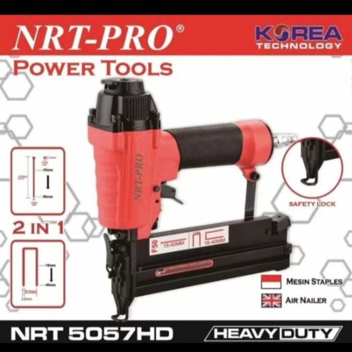 

NRT PRO 5057HD Alat paku tembak angin 2 in 1 5057 HD air nailer