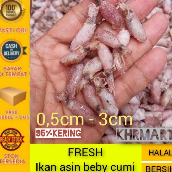 

[COD] ikan asin cumi beby-1kg KHR [COD]