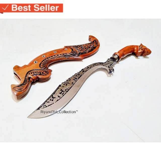 KUJANG JUMBO TAJAM UKIR BATIK  BISA COD