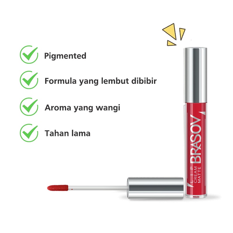 Brasov - Lip Cream Matte 6gr BPOM