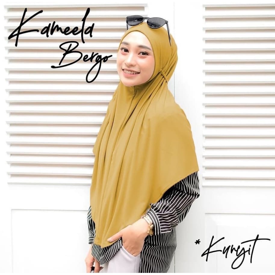 (BISA COD) Hijab Bergo Jersey Tali Instan Jersey Premium