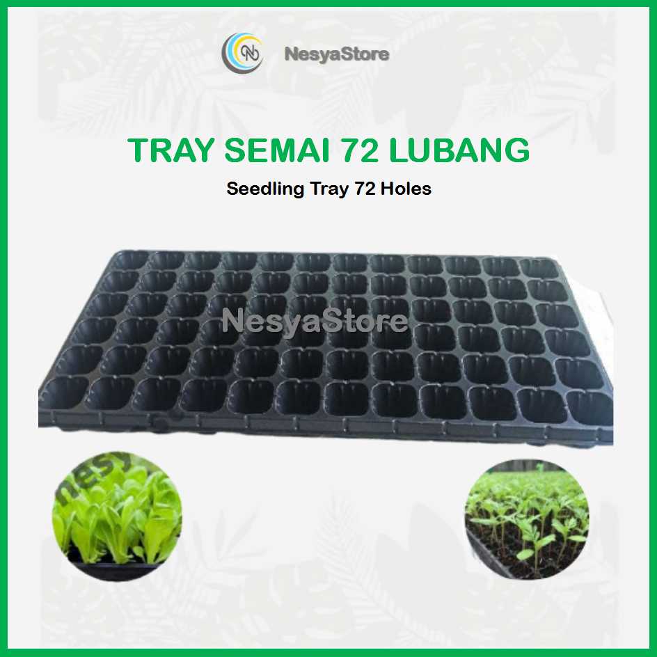 Tray Semai 72 Lubang Traypot Pot Bibit Seed Tray - Tray Semai