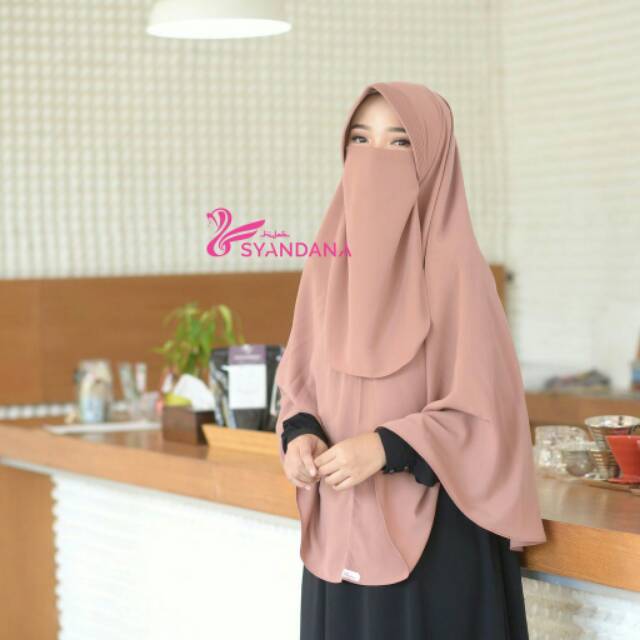Hijab Syandana Gosya plus Cadar Bergo Khimar Jilbab Syari