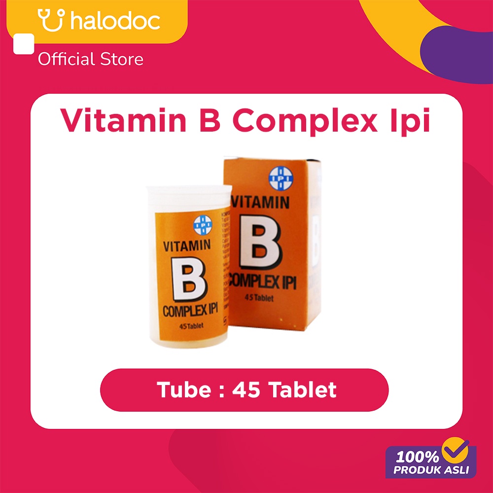 Jual Vitamin B Complex IPI 45 Tablet | Shopee Indonesia