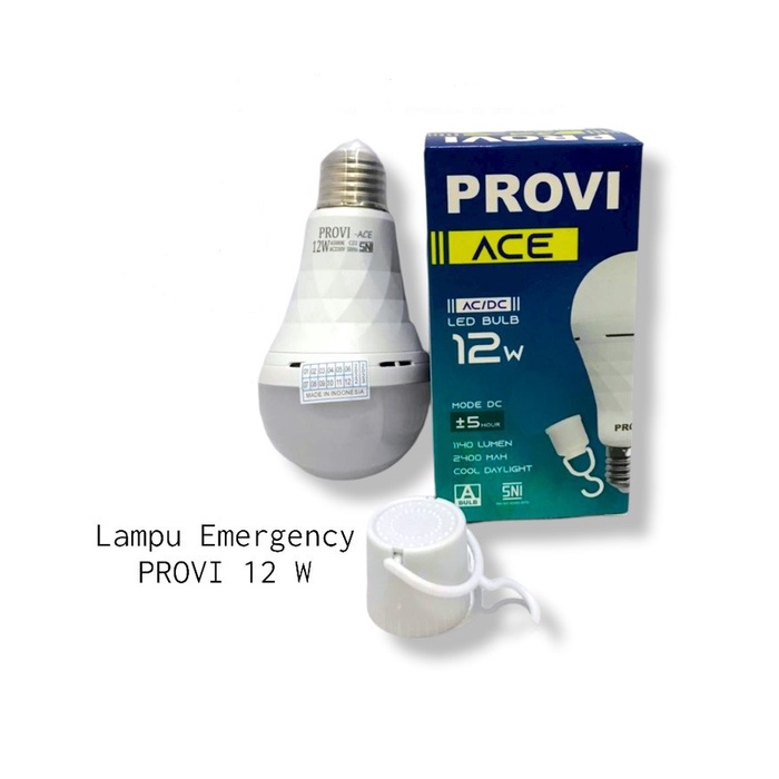 LAMPU LED EMERGENCY 12 WATT 12W LED MAGIC EMERGENCY AC/DC SENTUH TANGAN