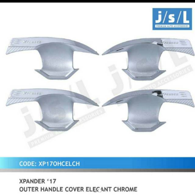 Outer mangkok mobil Xpander model Elegant Chrome &amp; Hitam jsl